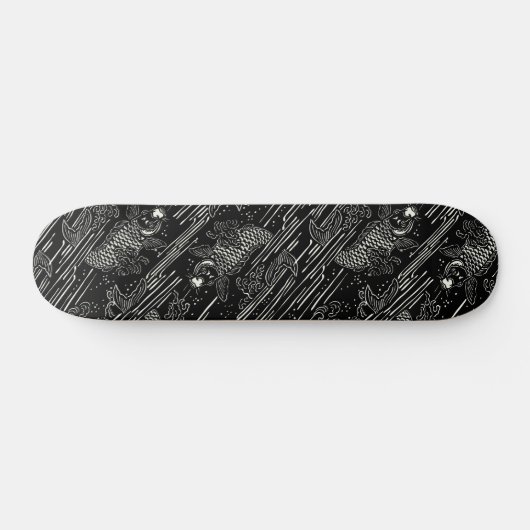 Koi Fisch-Muster Skateboard (Horizontal)