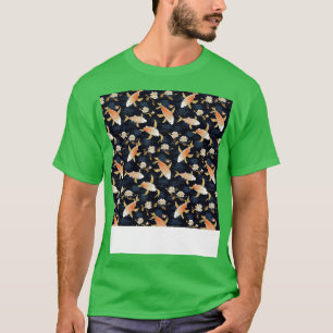 Koi Fisch Nahtloses Muster Japanisch p Asiatisch C T-Shirt