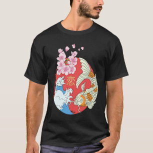 Koi-Fisch Nikishigoi Zierfisch Karpfen Teich Japan T-Shirt