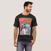 Koi-Fisch-Pizza T-Shirt (Vorne ganz)