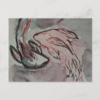 Koi-Fisch-Postkarte Postkarte