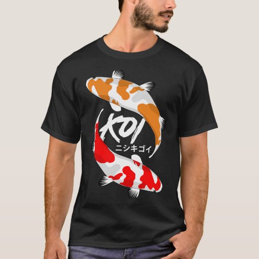 Koi Fisch rot und orange T-Shirt (Vorderseite)