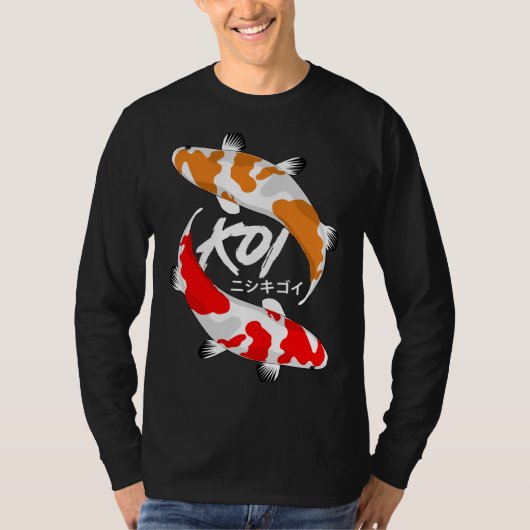 Koi Fisch rot und orange T-Shirt (Vorderseite)