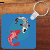 Koi-Fisch Schlüsselanhänger (Rückseite)