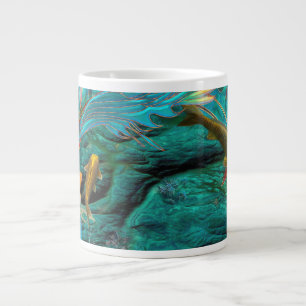 Koi-Fisch SCHWIMMT IN FRIEDEN Jumbo-Tasse