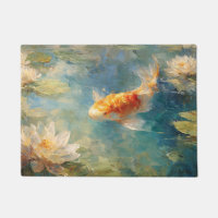 Koi-Fisch-Seerosenteich