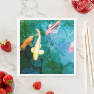 Koi-Fisch Serviette