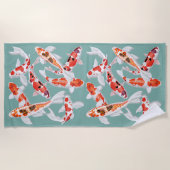 Koi Fisch Strandtuch (Vorderseite)