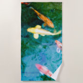 Koi-Fisch Strandtuch (Vorderseite)