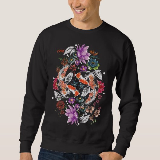 Koi Fisch-Sweatshirt Sweatshirt (Vorderseite)