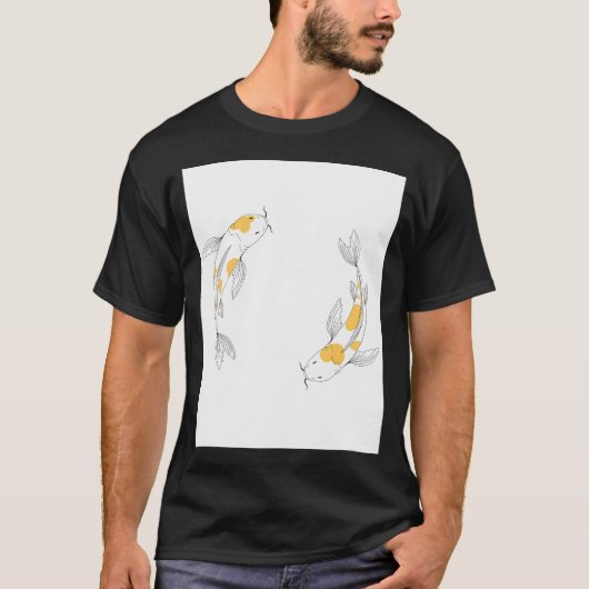 Koi-Fisch T-Shirt (Vorderseite)