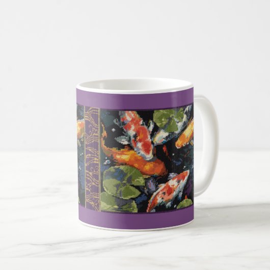 Koi Fisch-Tasse Kaffeetasse (VorderseiteRechts)