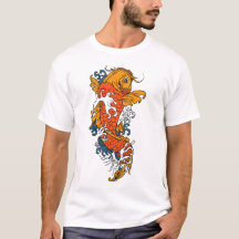 Koi Fisch-Tätowierungs-T - Shirt