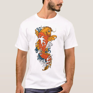 Koi Fisch-Tätowierungs-T - Shirt