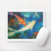 Koi Fisch-Teich Mousepad (Mit Mouse)