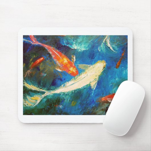 Koi Fisch-Teich Mousepad (Mit Mouse)