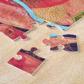 Koi-Fisch-Textilkunst Puzzle (Seite)