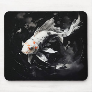 Koi-Fisch-Tuschemalerei Mousepad