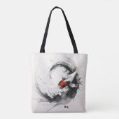 Koi-Fisch-Tuschemalerei Tasche (Rückseite)