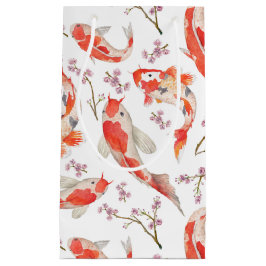 Koi Fisch-und Kirschblüten-Muster Kleine Geschenktüte