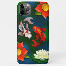 Koi-Fisch und Weißer Lotus-Lily-Pad-Teich Case-Mate iPhone Hülle