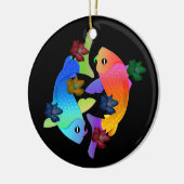 Koi Fisch-Verzierung Keramik Ornament (Links)