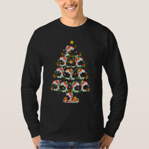 Koi-Fisch-Weihnachtsbaum-Lichter Santa Koi-Fisch W T-Shirt