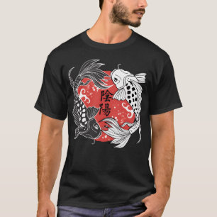 Koi-Fisch Yin und Yang Koi-Fisch-Liebhaber-Geschen T-Shirt