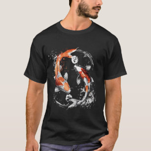 Koi-Fisch Yin Yang Japanischer Koi Karpfen Fisch N T-Shirt