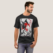 Koi-Fisch - Yin Yang T-Shirt (Vorne ganz)