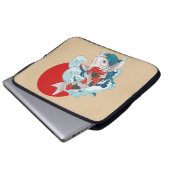 Koi-Fischdesign Laptopschutzhülle (Vorne Knopf)