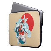 Koi-Fischdesign Laptopschutzhülle (Vorderseite Links)