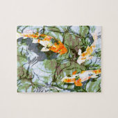 Koi Fische 8" x 10" Puzzlespiel mit Zinn Puzzle (Horizontal)
