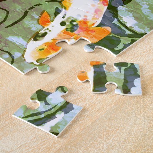 Koi Fische 8" x 10" Puzzlespiel mit Zinn Puzzle (Seite)