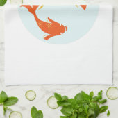Koi Fische Handtuch (Gefaltet)