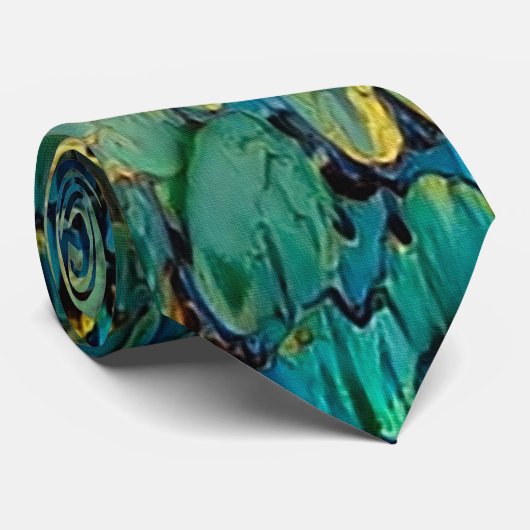 Koi Fische im Teich Krawatte (Gerollt)