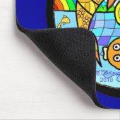 Koi Fische Pyschedelic elementarer Mandela Mousepad (Ecke)
