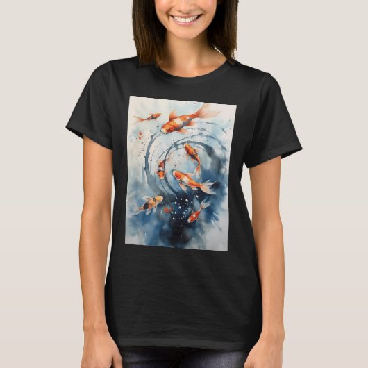 Koi-Fische T-Shirt (Vorderseite)