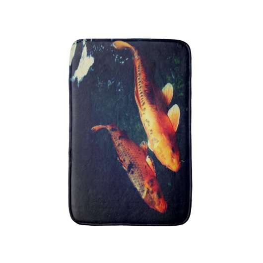 Koi Fische Unterwasser Badematte (Vorderseite Vertikal)