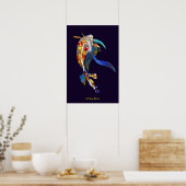 Koi fischen in der Dekoration der Raumwand Künstle (Küche)