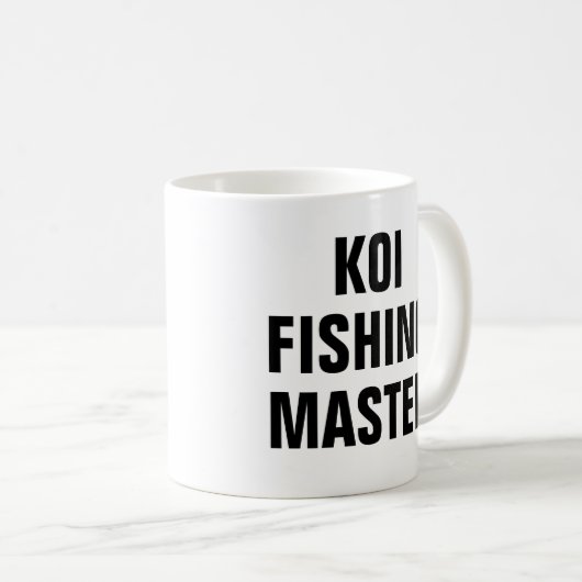 Koi-Fischereimeister Kaffeetasse (VorderseiteRechts)