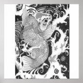 Koi-Fischprint Poster (Vorne)