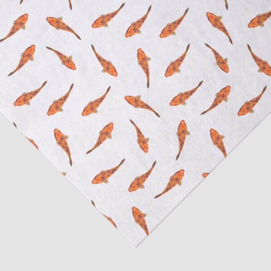 Koi fischt Motiv-Muster Seidenpapier (Ausschnitt)
