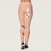 Koi Fischteich, nahtloses Muster. Leggings (Rückseite)