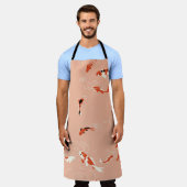 Koi Fischteich, nahtloses Muster. Schürze (Getragen)