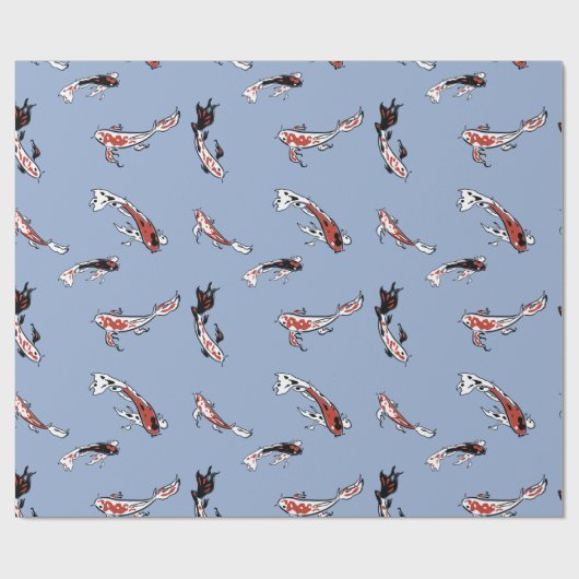 Koi-Fischverpackungspapier Geschenkpapier (Flach)