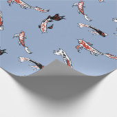 Koi-Fischverpackungspapier Geschenkpapier (Ecke)