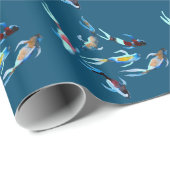 Koi Fish Aqucolor Geschenkpapier (Rolleneckpunkt)