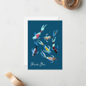 Koi Fish Aqucolor Mitteilungskarte (Vorderseite/Rückseite Beispiel)