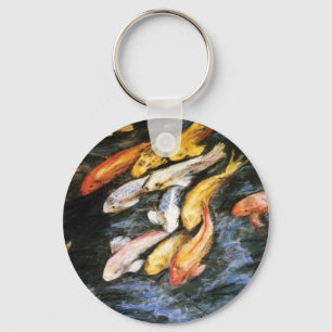 Koi Fish Art Painting Charm Schlüsselanhänger